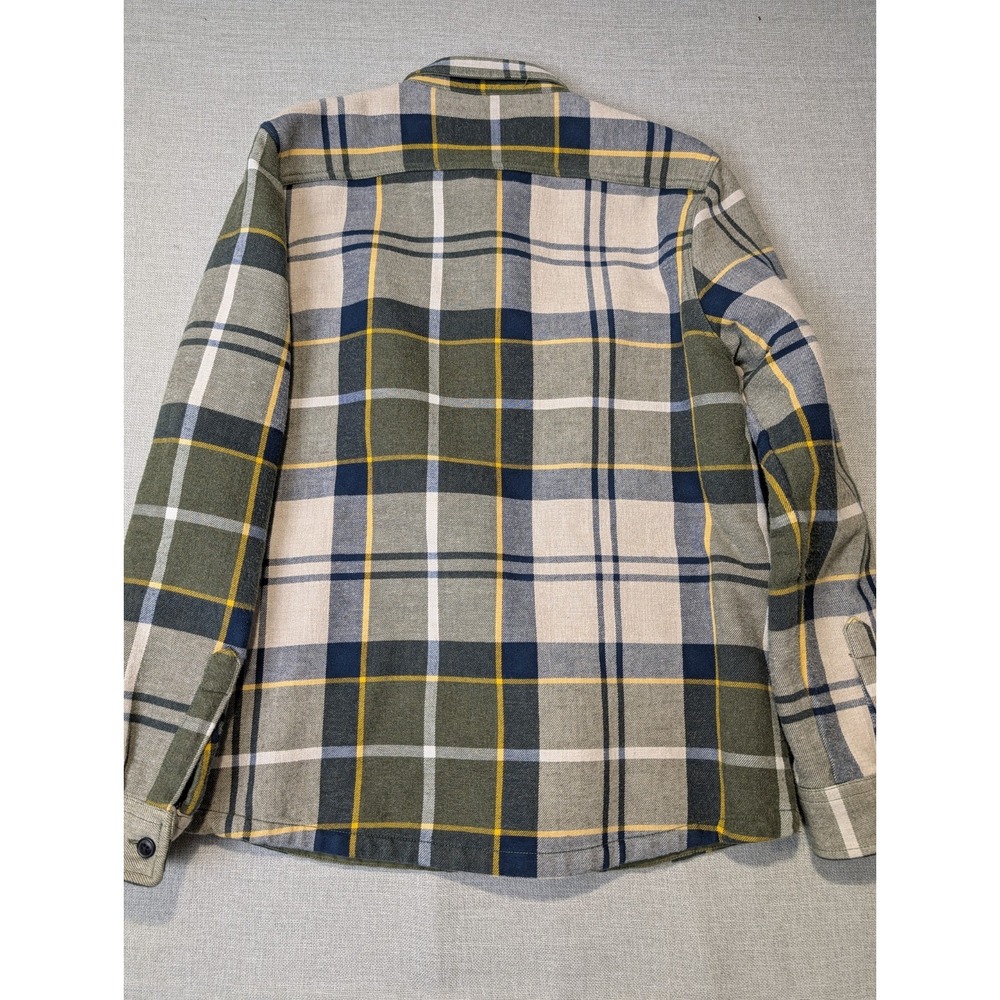 Barbour Men's L  Plaid Forest Mist Tartan Cannich Overshirt / Jacket - Picture 3 of 7